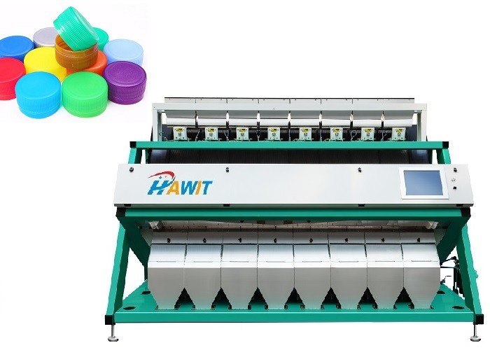 فصل آلة فرز الألوان PP PET PVC 5.4kw 3796mm Ccd